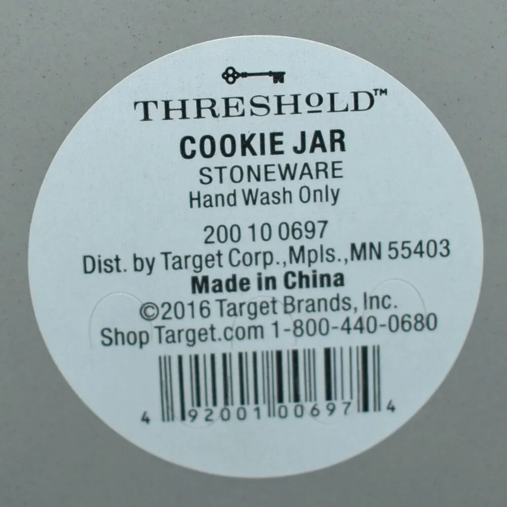 Threshold Stoneware Gray Cat Cookie Jar Cottage Farmhouse Kitchen Decor - Picture 6 of 13